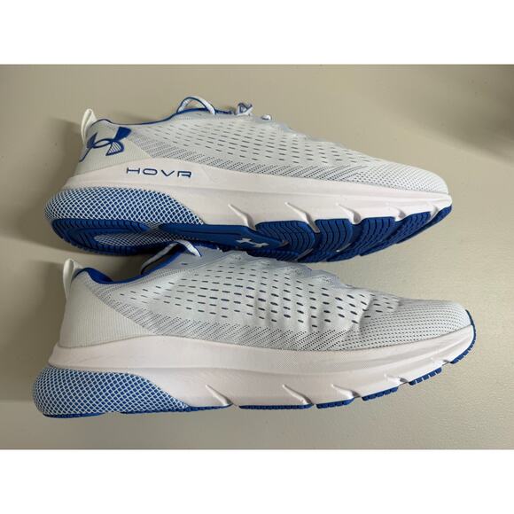 NEW Under Armour HOVR Turbulence Running Shoes Mens 13 White Blue 3025419 100 - Picture 3 of 6